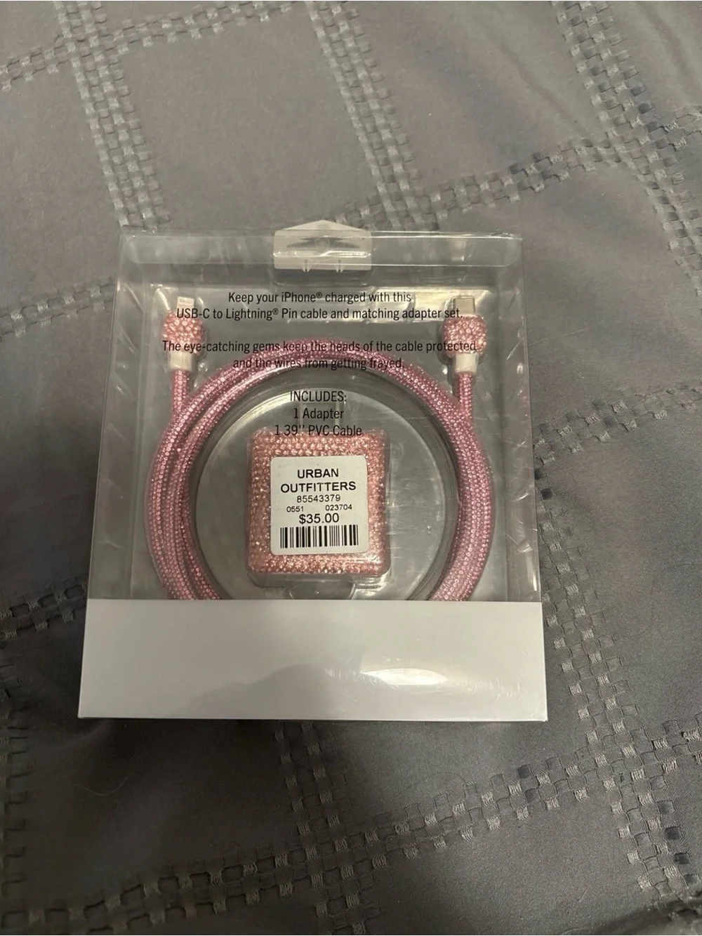 USB-C to Lightning Adapter & Cable - Pink